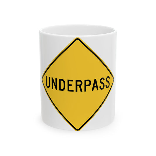 MUTCD-NY NYW7-9 (New York) (Road Sign) White Coffee Mug