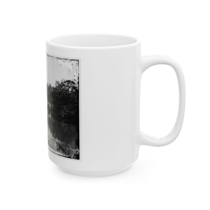 Antietam, Maryland. Antietam Bridge, Looking Down Stream (U.S. Civil War) White Coffee Mug