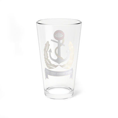 Emblem of the Bangladesh Navy (Bangladesh) (Coat of Arms) Pint Glass 16oz