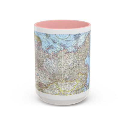Russia - Eastern Soviet Union (1967) (Map) Accent Coffee Mug