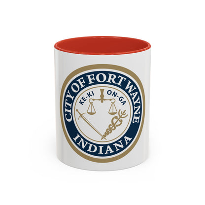 Seal of the City of Fort Wayne Indiana - Accent Coffee Mug