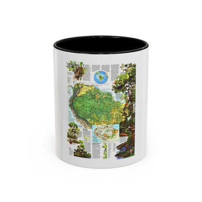 Amazonia - A World Resource at Risk (1992) (Map) Accent Coffee Mug