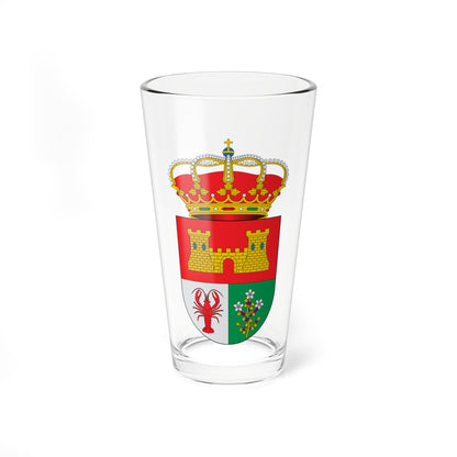 Escudo de Aldeasoña Segovia (Spain) (Coat of Arms) Pint Glass 16oz