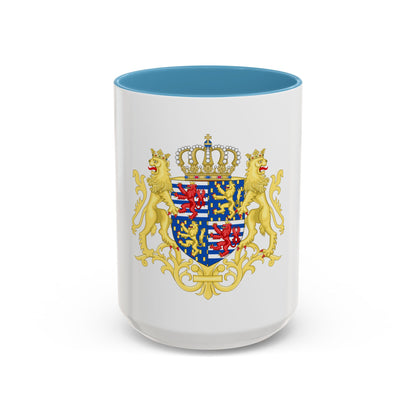 Middle coat of arms of the Grand Duke of Luxembourg (2000) - Accent Coffee Mug