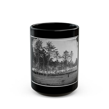 Brandy Station, Virginia. Camp At Headquarters, Army Of The Potomac (U.S. Civil War) Black Coffee Mug