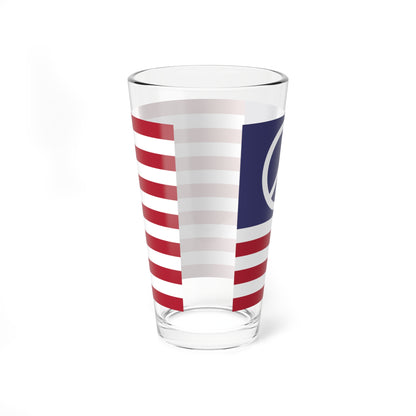 US Peace flag (United States) Pint Glass 16oz