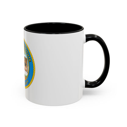 USCG Institute Oklahoma City (U.S. Coast Guard) Accent Coffee Mug