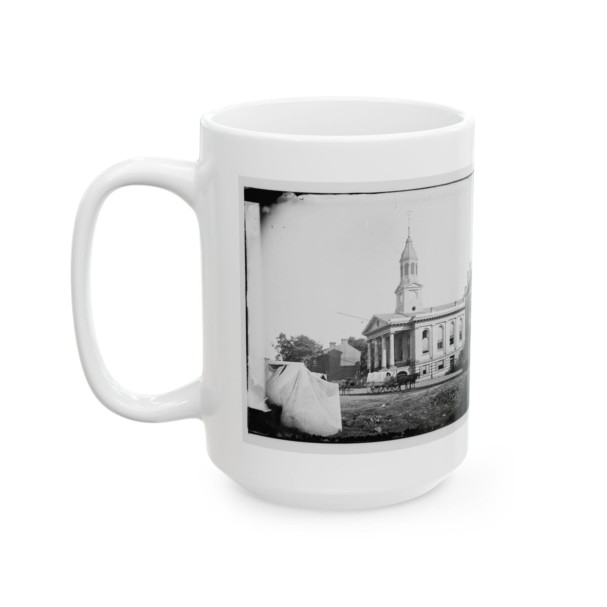 Warrenton, Va. Courthouse (U.S. Civil War) White Coffee Mug