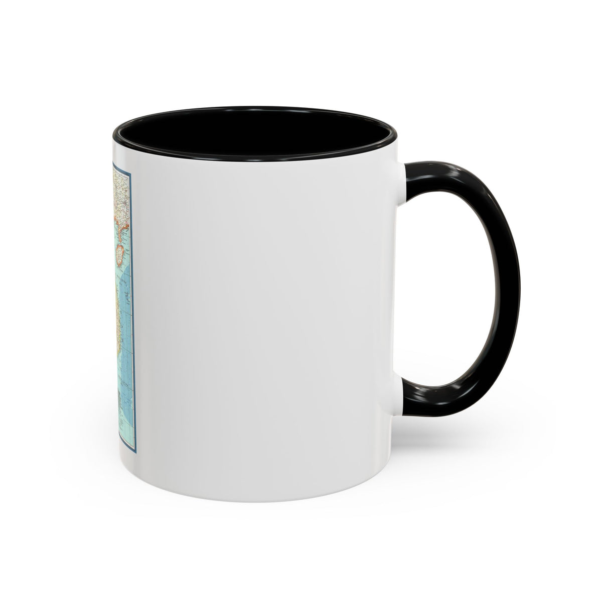 Asia - Viet Nam, Cambodia, Laos (1965) (Map) Accent Coffee Mug