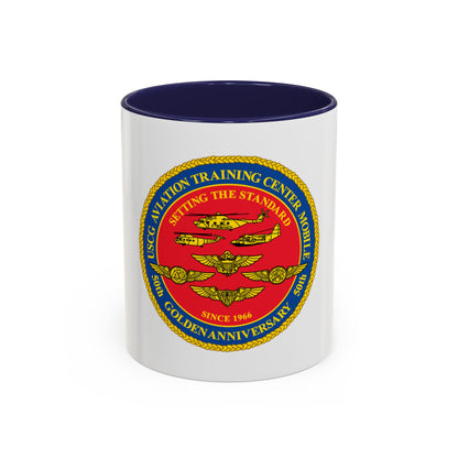 USCG Aviation Training Center Mobile (U.S. Coast Guard) Accent Coffee Mug