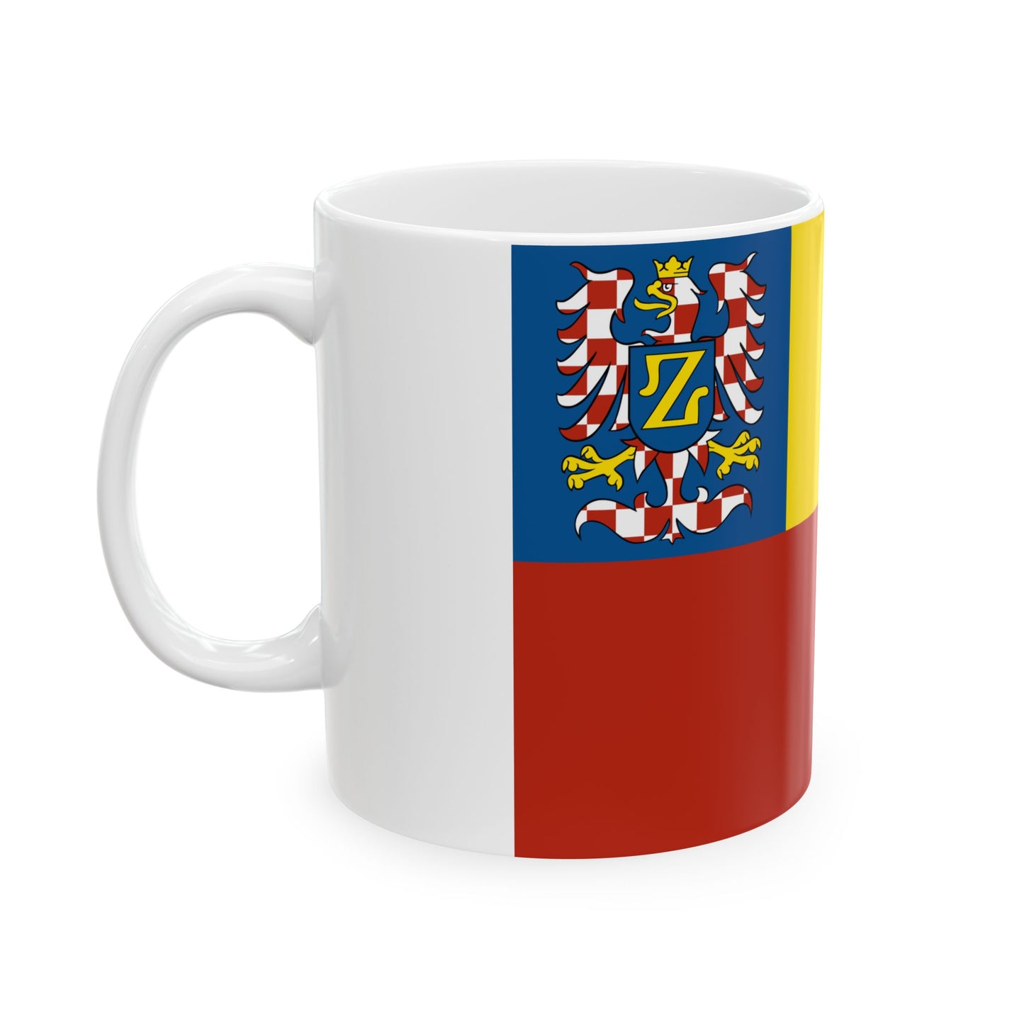 Flag of Znojmo Czech Republic - White Coffee Mug