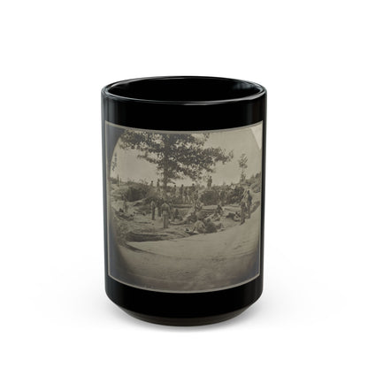 Bombproof Quarters On The Lines In Front Of Petersburg, Va. Aug. 1864 (U.S. Civil War) Black Coffee Mug