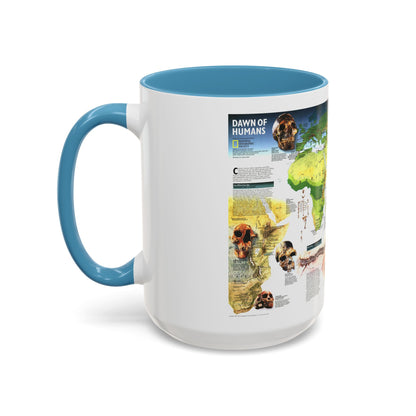 World Map - Dawn of Humans (1997) (Map) Accent Coffee Mug