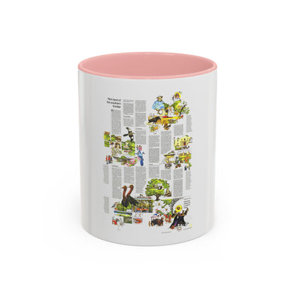USA - South Central States 2 (1974) (Map) Accent Coffee Mug