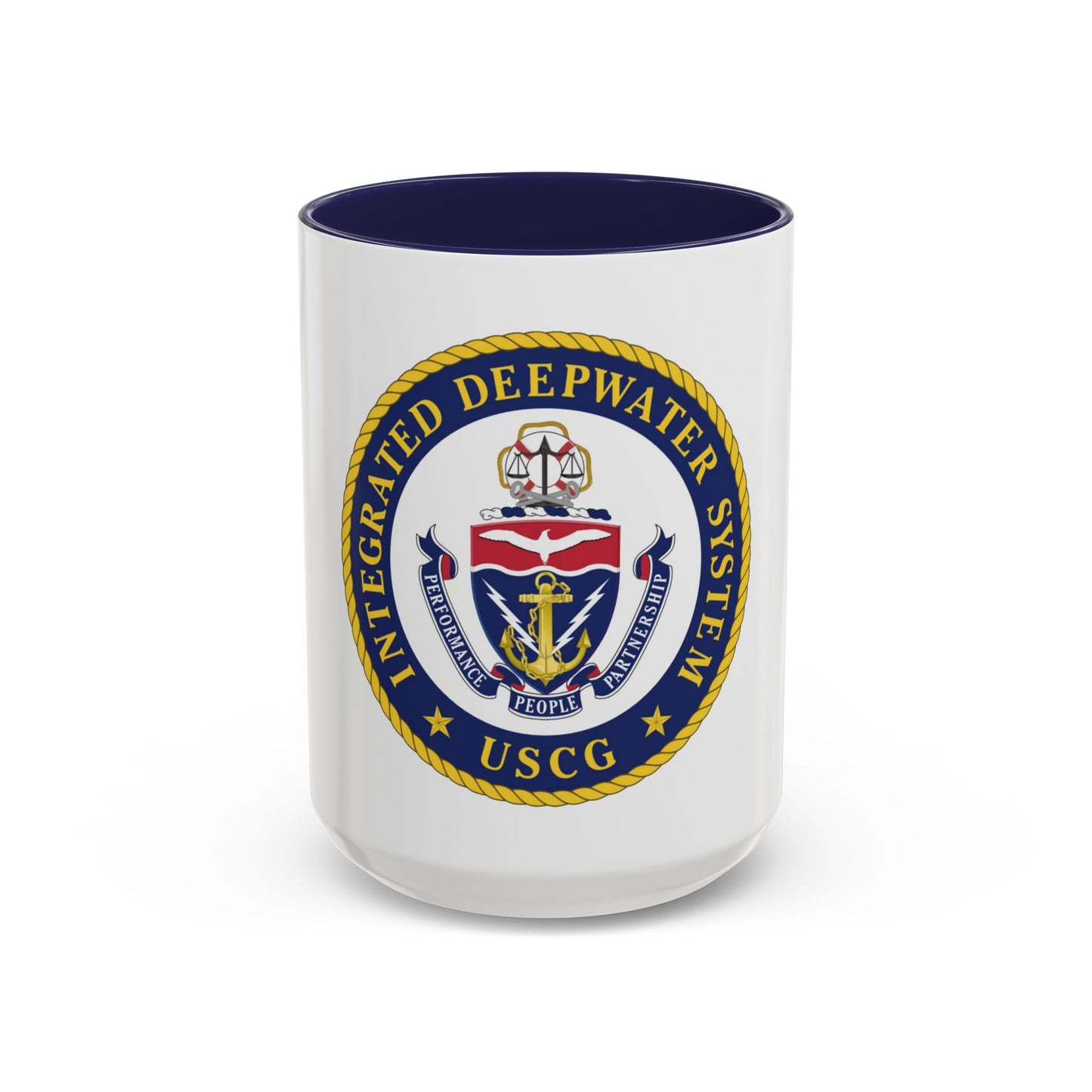 USCG Integrated Deepwater System (U.S. Coast Guard) Accent Coffee Mug