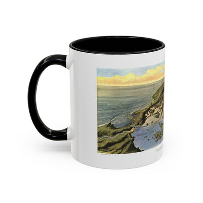 Central America - Panama Canal (1912) (Map) Accent Coffee Mug