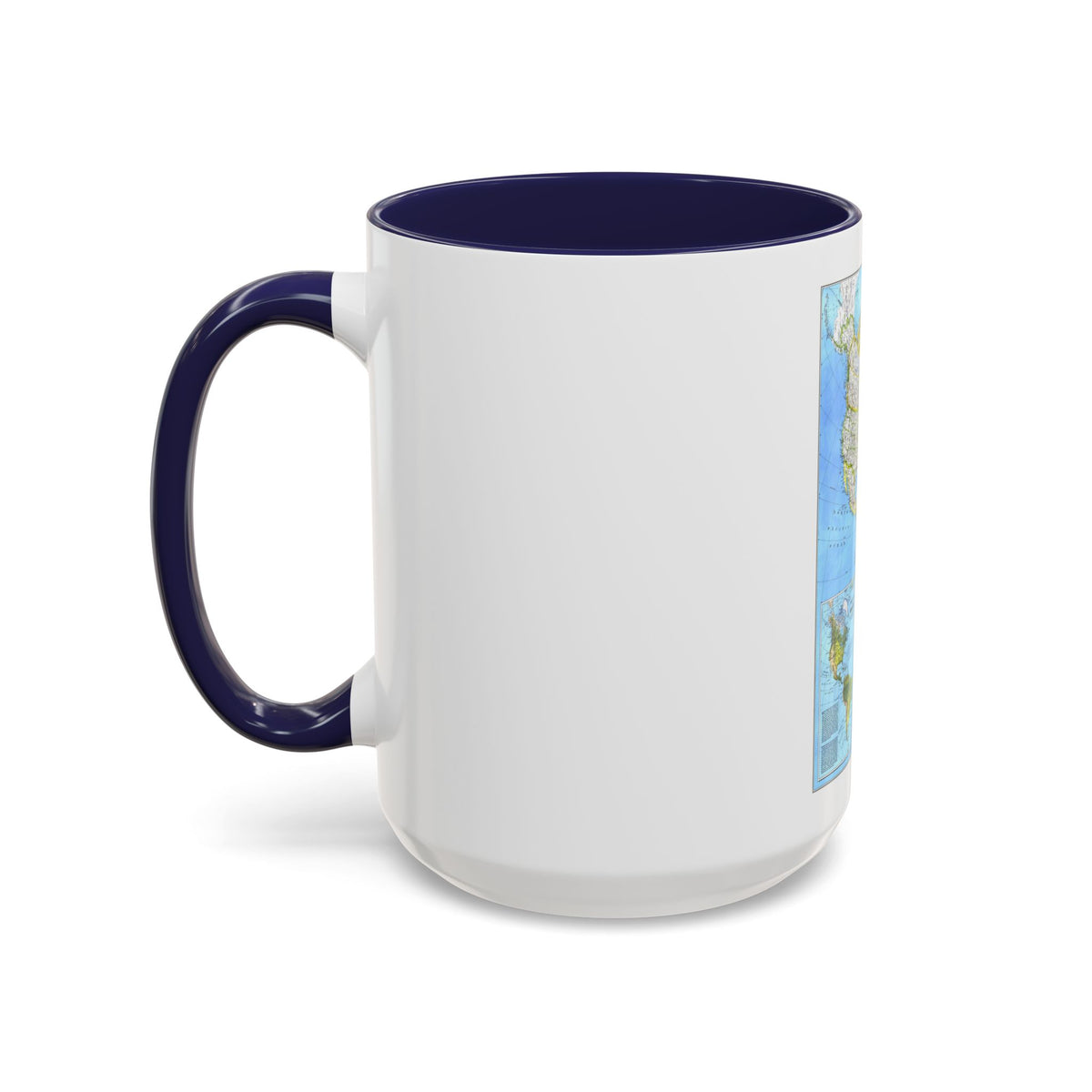 Americas, The (1979) (Map) Accent Coffee Mug