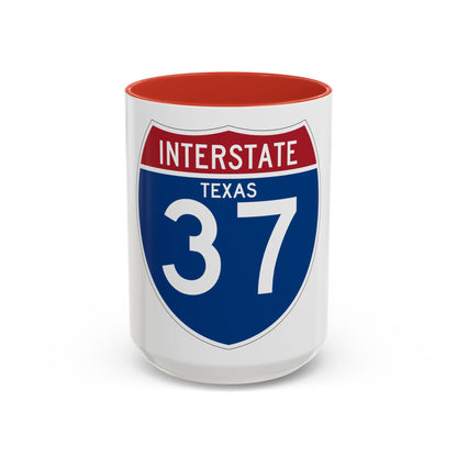 Interstate 37 (U.S. Highways) Accent Coffee Mug