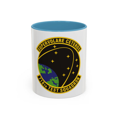 718th Test Squadron (U.S. Air Force) Accent Coffee Mug