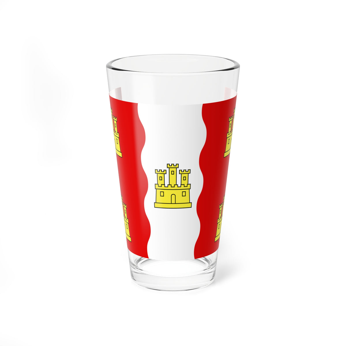 Drapeau fr departement Vienne (France) Pint Glass 16oz