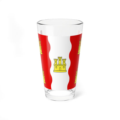 Drapeau fr departement Vienne (France) Pint Glass 16oz