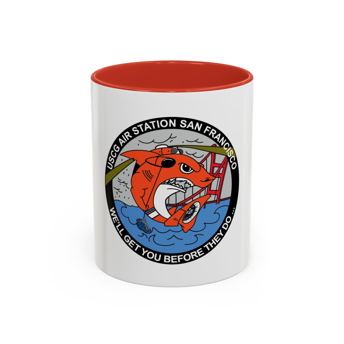 USCG Air Station San Francisco 2 (U.S. Coast Guard) Accent Coffee Mug