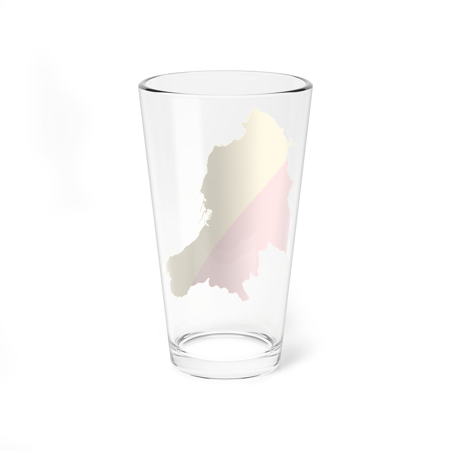 Flag map of Palermo (Italy) Pint Glass 16oz