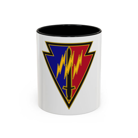 219 Engineer Brigade (U.S. Army) Accent Coffee Mug