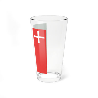 Flag of Canton of Neuchatel (Switzerland) Pint Glass 16oz