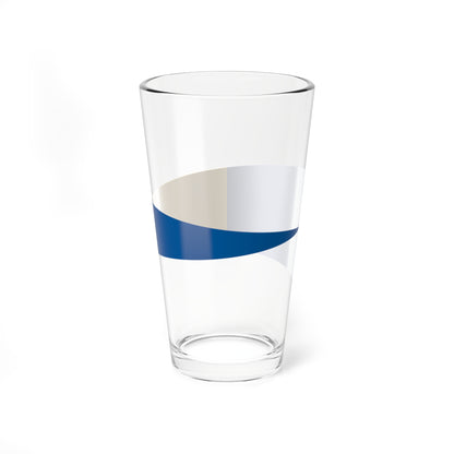 Naval Rank Flag of Sweden - Flottiljchef (Sweden) Pint Glass 16oz