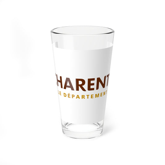 Flag of the Department of Charente Variant 1 (France) Pint Glass 16oz