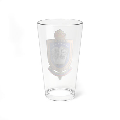 Nuevo Escudo de la UNEFA Desde 1999 (Venezuela) (Coat of Arms) Pint Glass 16oz