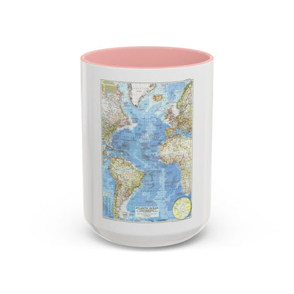 Atlantic Ocean (1955) (Map) Accent Coffee Mug