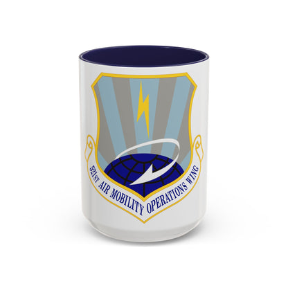 521st Air Mobility Operations Wing (U.S. Air Force) Accent Coffee Mug