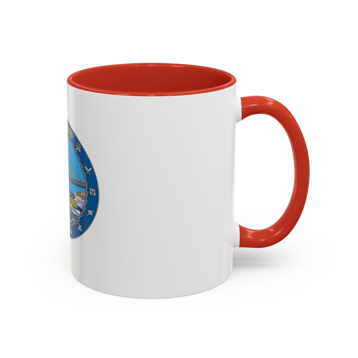 USCGS San Francisco Ask The Chief (U.S. Coast Guard) Accent Coffee Mug