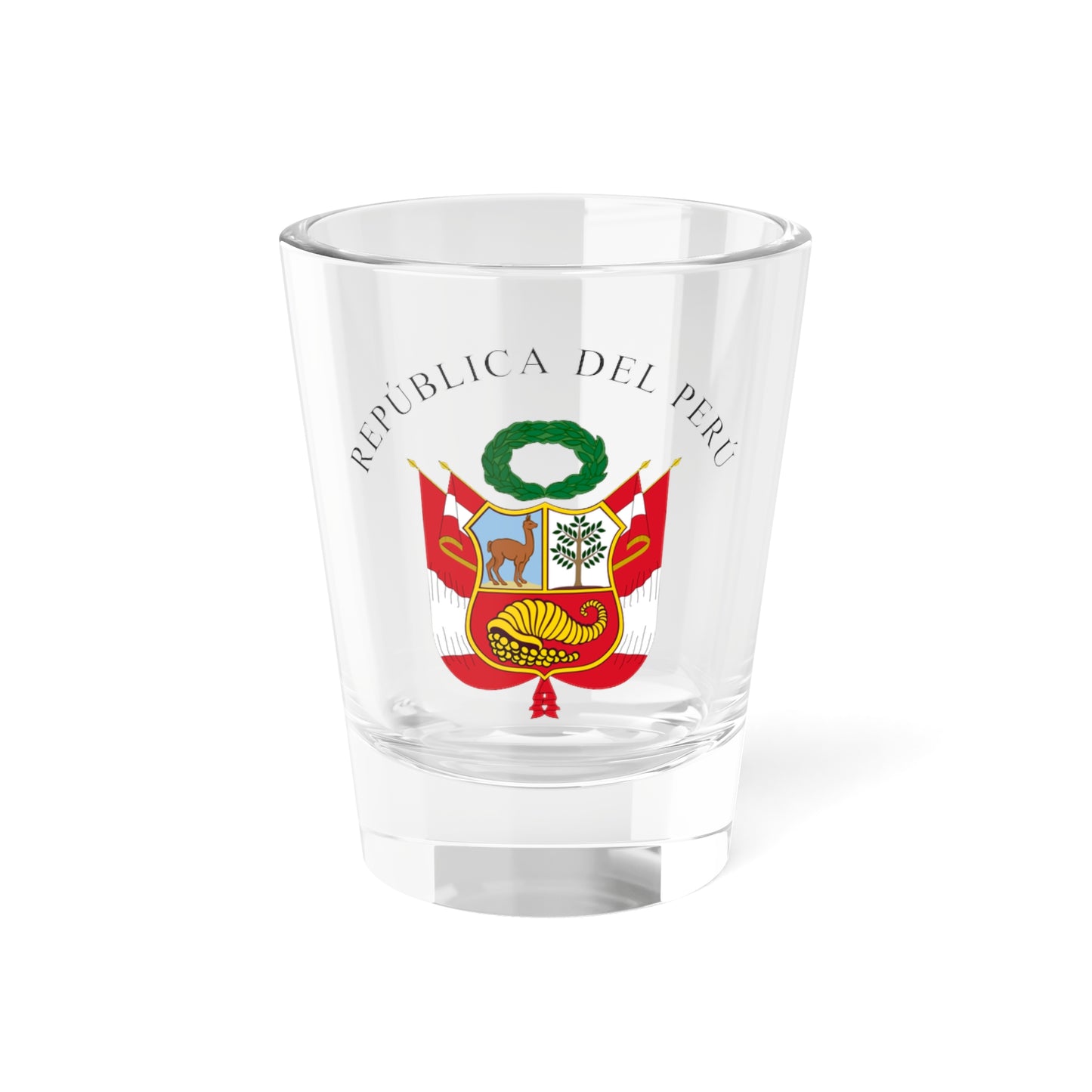 Gran Sello de la República del Perú variante (Peru) (Coat of Arms) Shot Glass 1.5oz