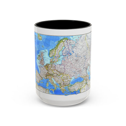 Europe (1983) (Map) Accent Coffee Mug