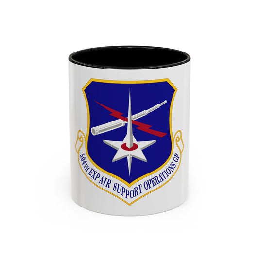 504th Expeditionary Air Support Operations Group (U.S. Air Force) Accent Coffee Mug