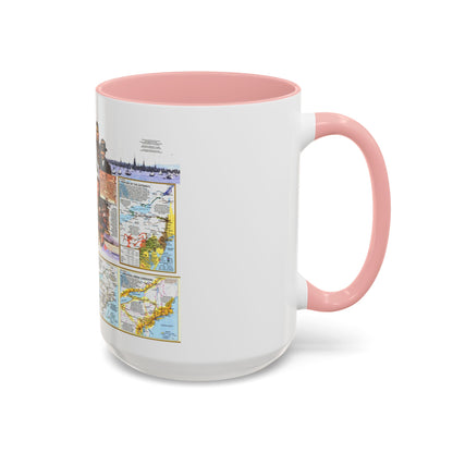 USA - Atlantic Gateways 2 (1983) (Map) Accent Coffee Mug