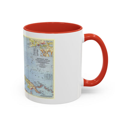 Pacific Islands - Southeast Asia (1944) (Map) Accent Coffee Mug