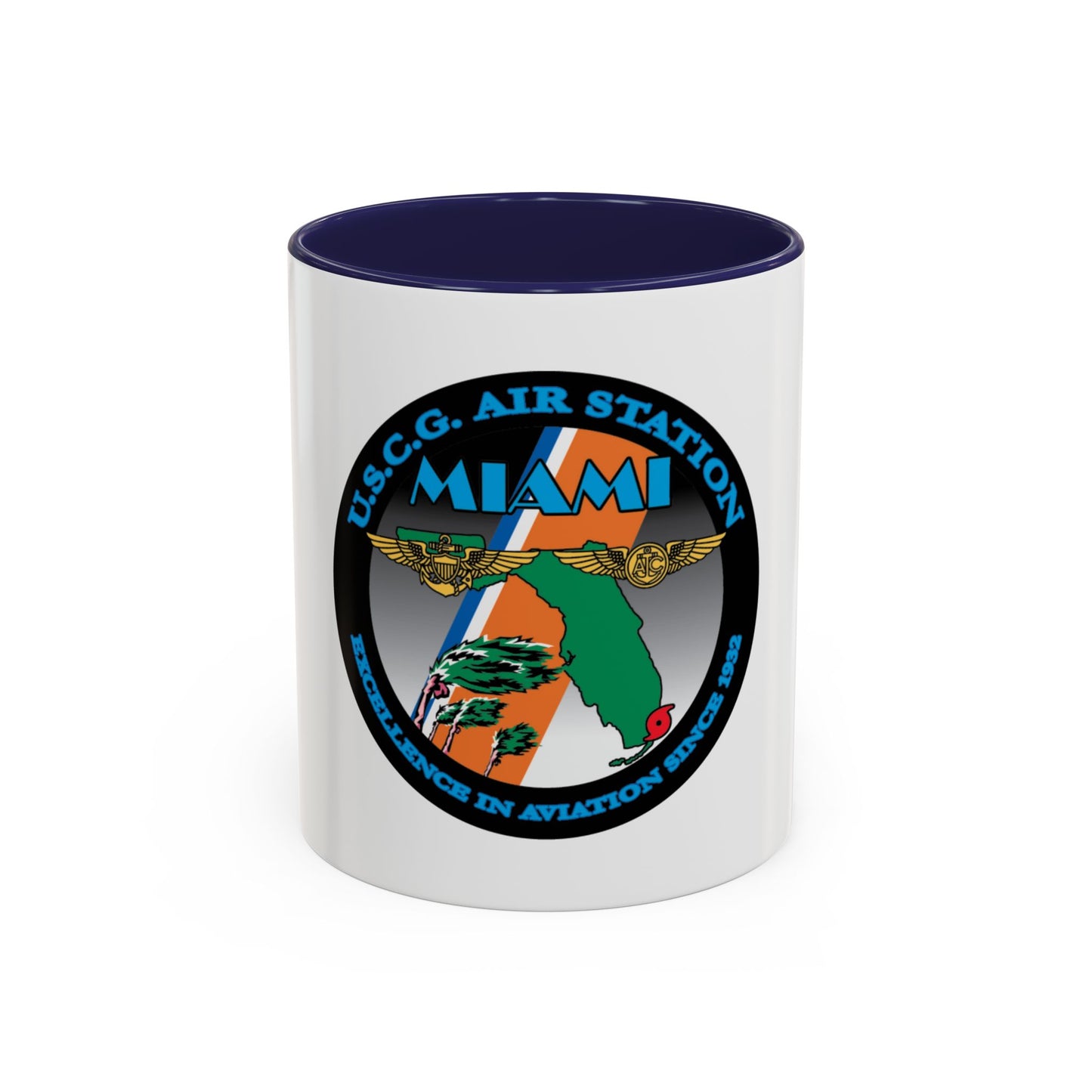 USCG Air Station Miami (U.S. Coast Guard) Accent Coffee Mug
