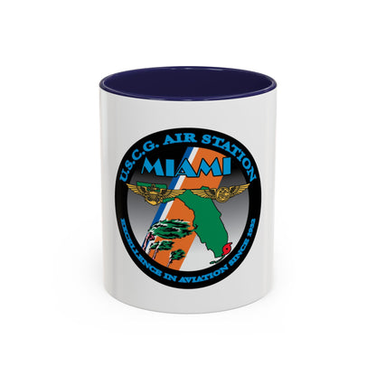 USCG Air Station Miami (U.S. Coast Guard) Accent Coffee Mug