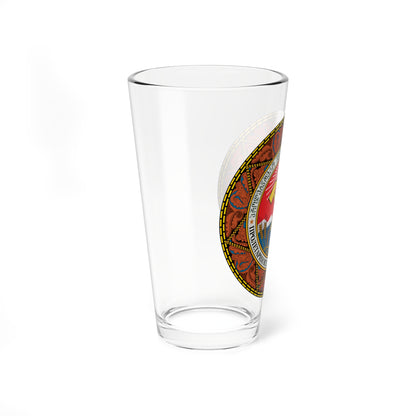 Emblem of the Georgian SSR 1936 (Georgia) (Coat of Arms) Pint Glass 16oz