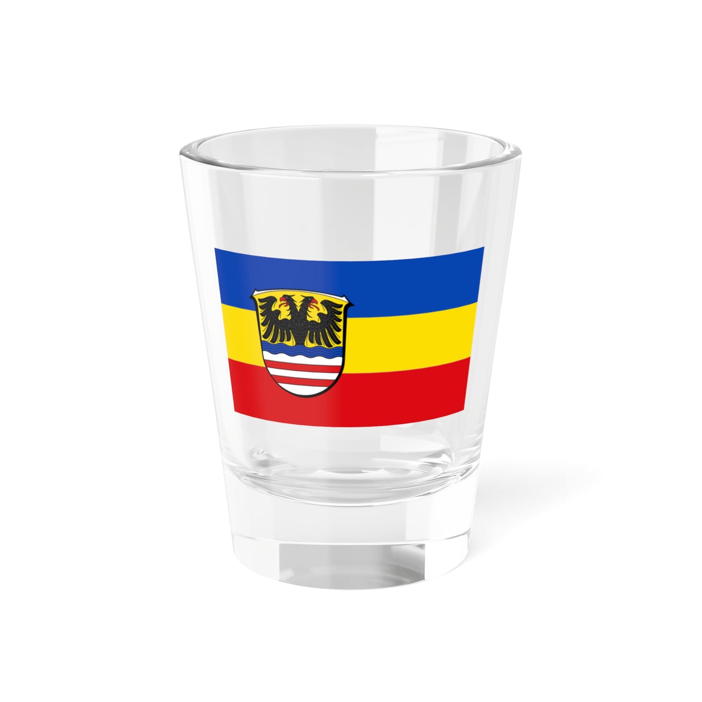 Flag of Wetteraukreises Germany - Shot Glass 1.5oz