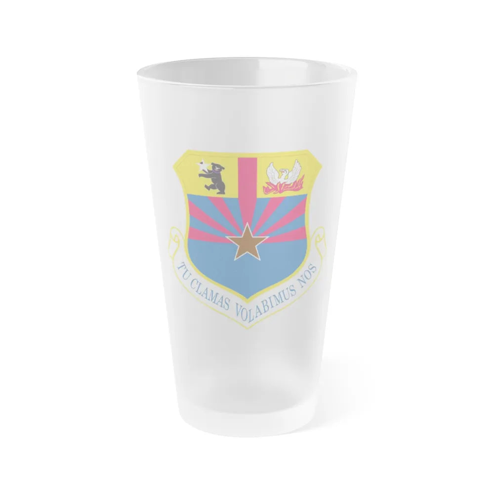 161st Air Refueling Wing (U.S. Air Force) Frosted Pint Glass 16oz-Go Mug Yourself