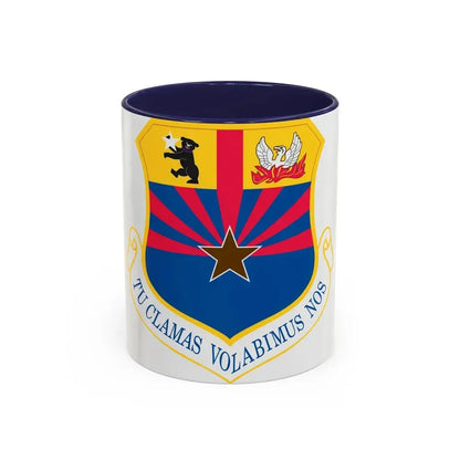 161st Air Refueling Wing (U.S. Air Force) Accent Coffee Mug 11oz Navy - Go Mug Yourself
