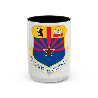 161st Air Refueling Wing (U.S. Air Force) Accent Coffee Mug 15oz Black - Go Mug Yourself