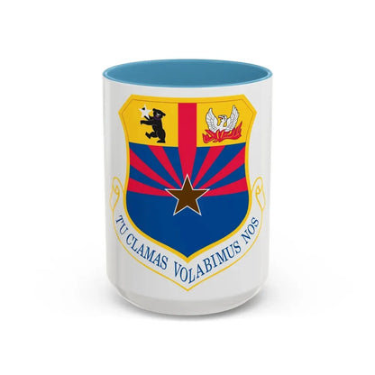 161st Air Refueling Wing (U.S. Air Force) Accent Coffee Mug 15oz Light Blue - Go Mug Yourself