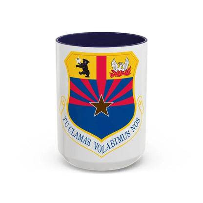 161st Air Refueling Wing (U.S. Air Force) Accent Coffee Mug 15oz Navy - Go Mug Yourself