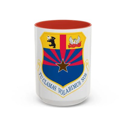 161st Air Refueling Wing (U.S. Air Force) Accent Coffee Mug 15oz Red - Go Mug Yourself
